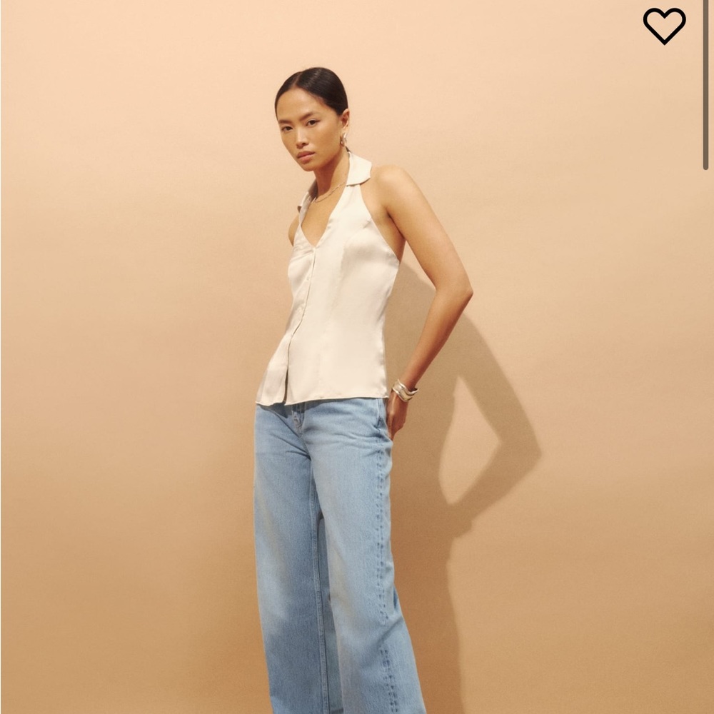 Reformation Erin Silk Top